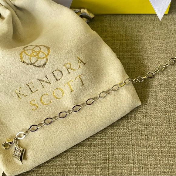 NWT Kendra Scott Kit Chain Bracelet with CZ Crystal - Picture 6 of 9